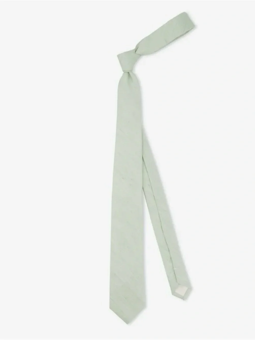 NEW The Tie Bar Linen Row Sage Green Tie Men’s Size Modern 2026-713
